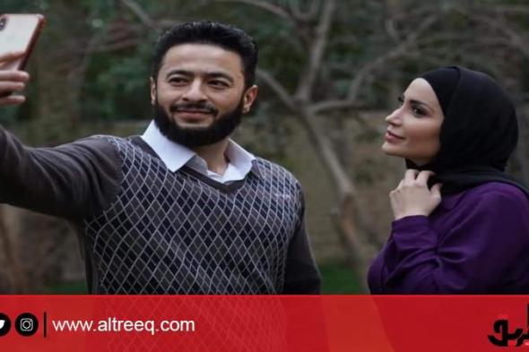 بالذقن والحجاب.. شاهد أبطال مسلسل ”المداح” مع حمادة هلال (صور)