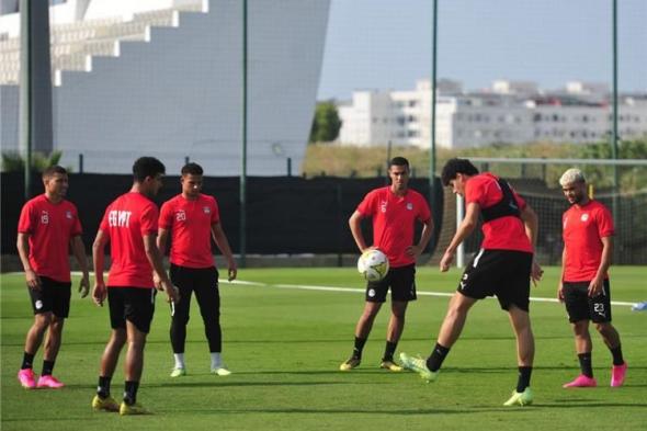 منتخب مصر الأولمبي يؤدي تدريباته استعدادًا للجابون في كأس أمم إفريقيا