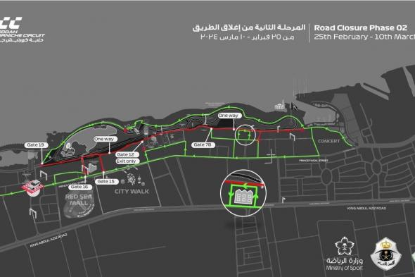 "مرور جدة": بدء المرحلة الثانية من خطة إغلاق طريق الكورنيش الفرعي