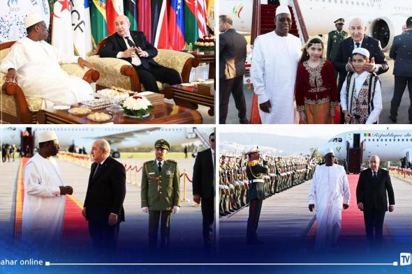 الرئيس السنغالي يحل بالجزائر.. والرئيس تبون في استقباله