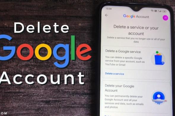 كيفية حذف حساب جوجل