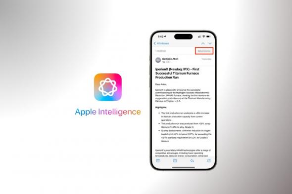 كيفية تلخيص رسائل البريد الإلكتروني بالذكاء الاصطناعي في تحديث iOS 18.1