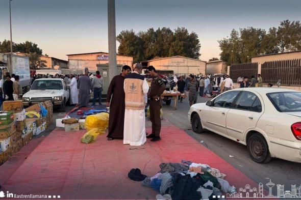 حملة ميدانية على الباعة الجائلين في صناعية دله غرب الدمام