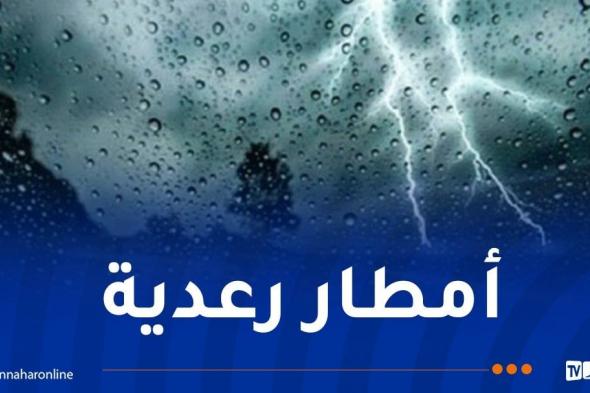 أمطار رعدية متفرقة على هذه المناطق غدا الإثنين