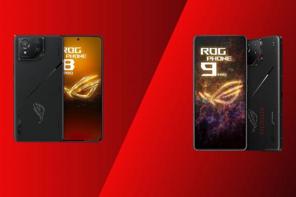 مقارنة بين هاتفي أسوس ROG Phone 9 Pro و ROG Phone 8 Pro