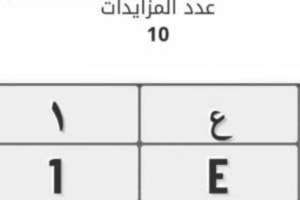 أغلى لوحة فى 2024.. بيع لوحة سيارة فى السعودية بسعر تخطى 24 مليون ريال