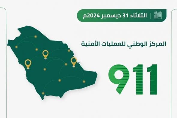 في 3 مناطق.. مركز "911" يتلقّى 86737 مكالمة خلال 24 ساعة