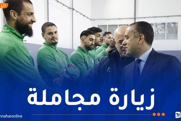 صادي يحفز المنتخب الوطني لكرة اليد قبل مشاركته في كأس العالم