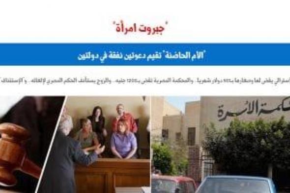 القضاء المصرى يتصدى لإقامة "الأم الحاضنة" دعوى النفقة فى دولتين.. برلماني