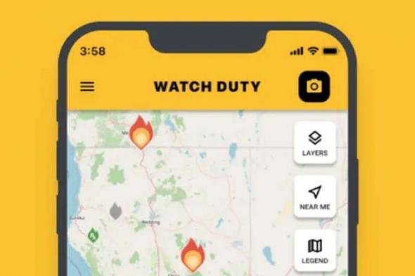 تطبيق "Watch Duty" يتصدر قائمة التطبيقات المجانية في متجر "أبل" متفوقًا على "تشات جي بي تي"