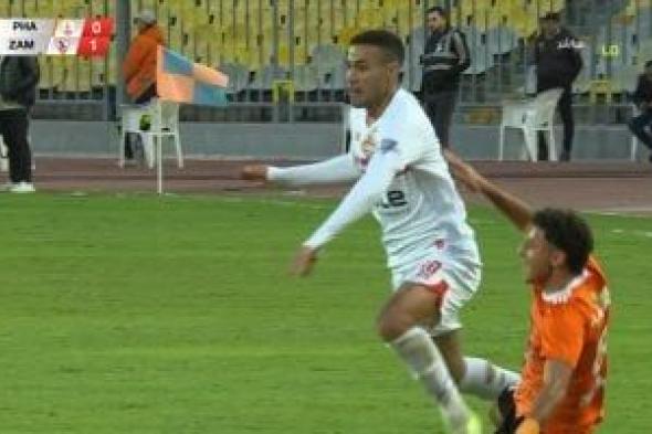 طرد محمود جهاد من مباراة الزمالك وفاركو